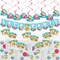 Big Dot of Happiness Tropical Christmas - Beach Santa Holiday Party Supplies Decoration Kit - Decor Galore Party Pack - 51 Pieces
